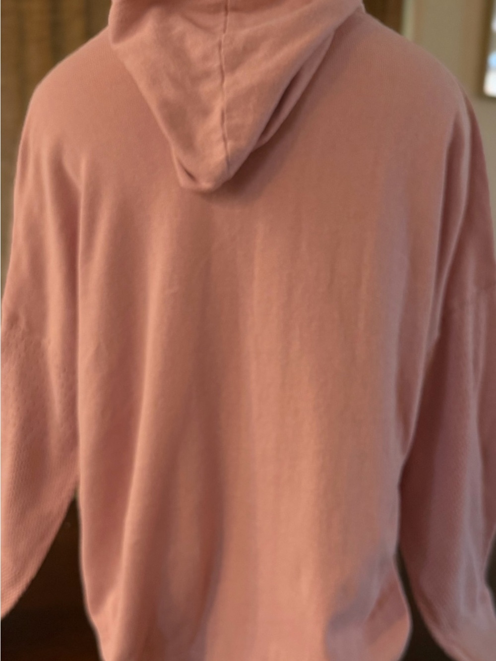 Dusty Rose Knit Hooded Pullover - Picture 2 of 2
